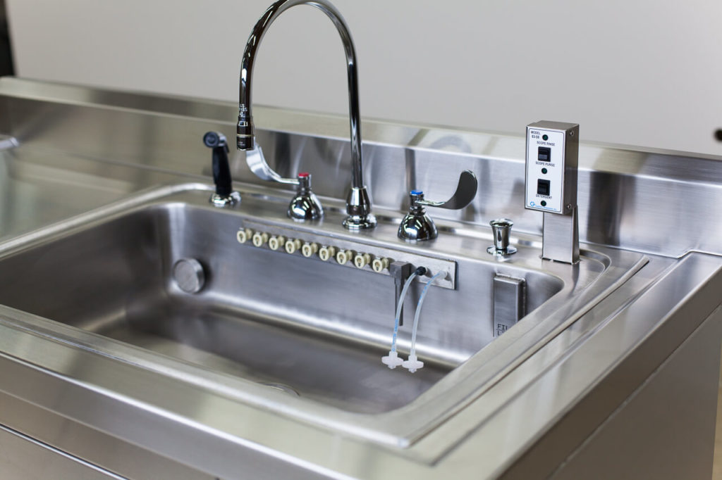 AdjustableHeight Endoscopy Sink Scope Decontamination Sink